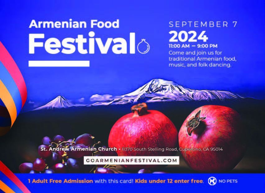 Armenian Food Festival 2024 11370 S Stelling Rd, Cupertino, CA