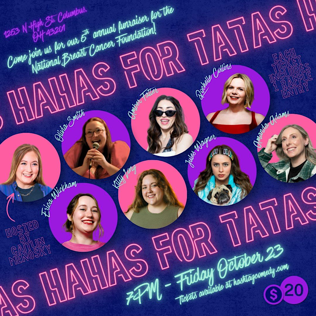 Hahas for Tatas: A Breast Cancer Benefit Comedy Show at The Hashtag ...