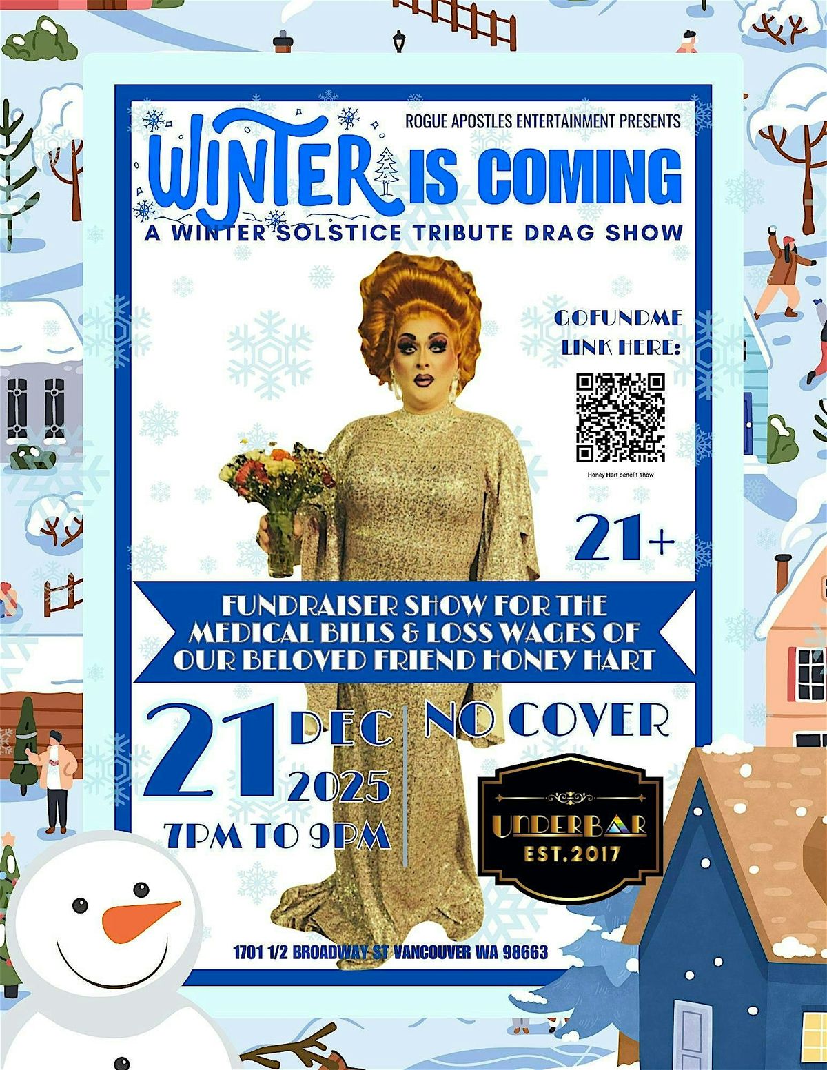 Winter Is Coming: A Winter Solstice Tribute Drag Show At UnderBar