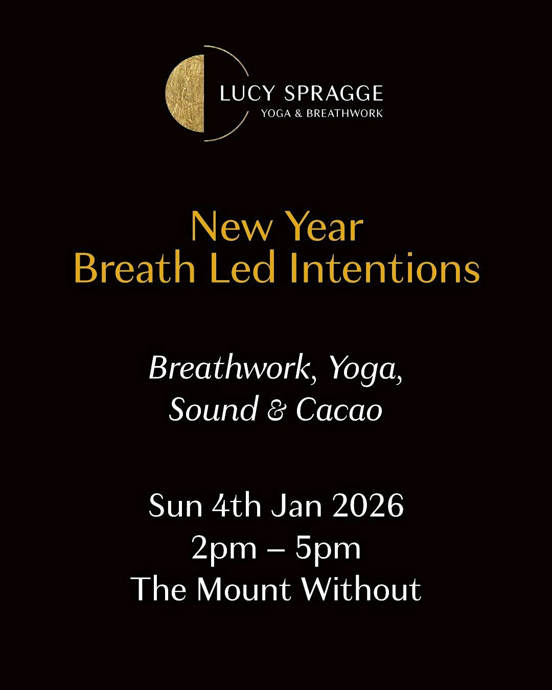 NEW YEAR BREATH LED BREATHWORK YOGA, SOUND JOURNALING & CACAO