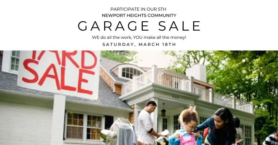 Newport Heights Community Garage Sale Newport Beach March 18, 2023