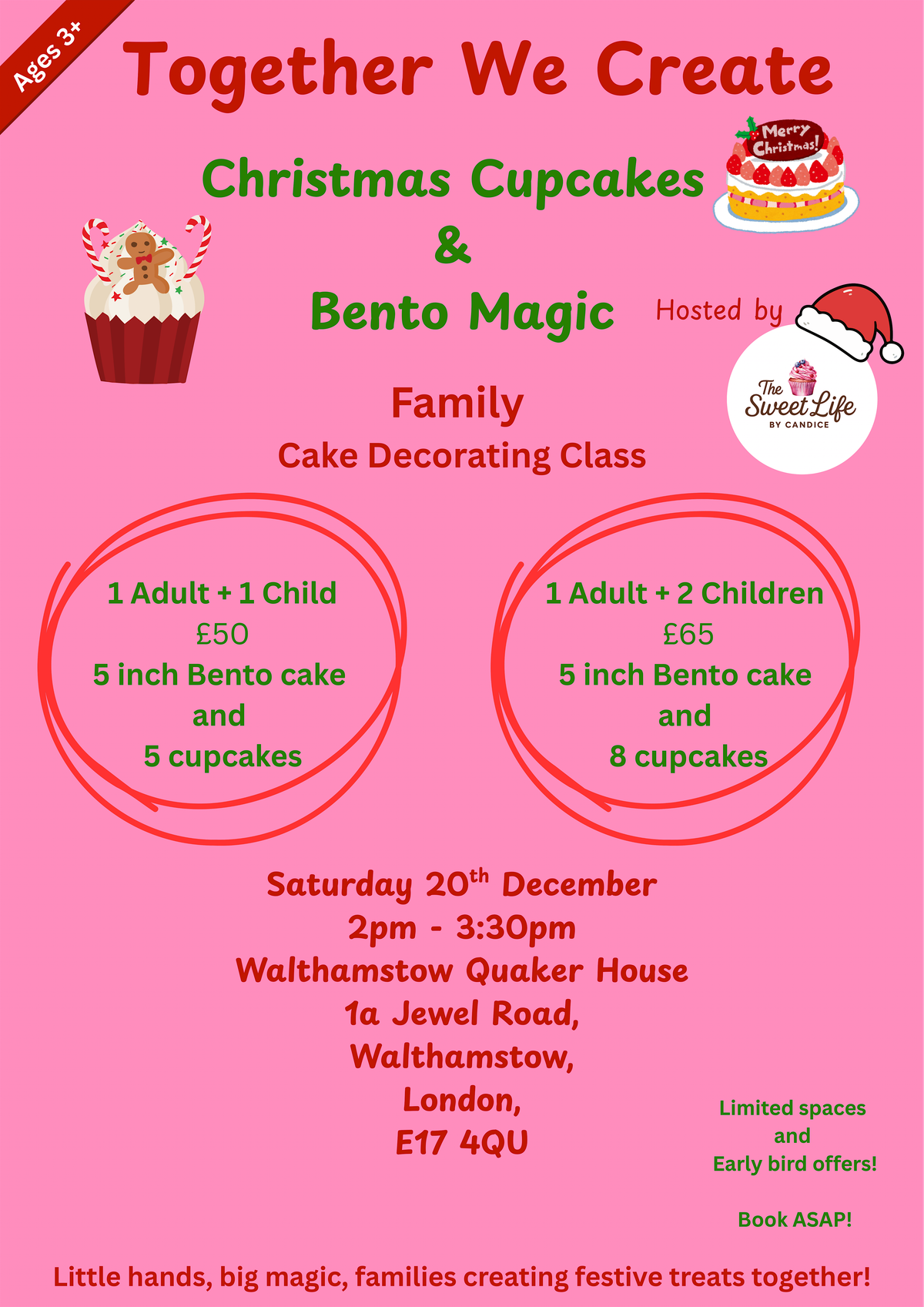 Together We Create: Christmas Cupcakes & Bento Magic