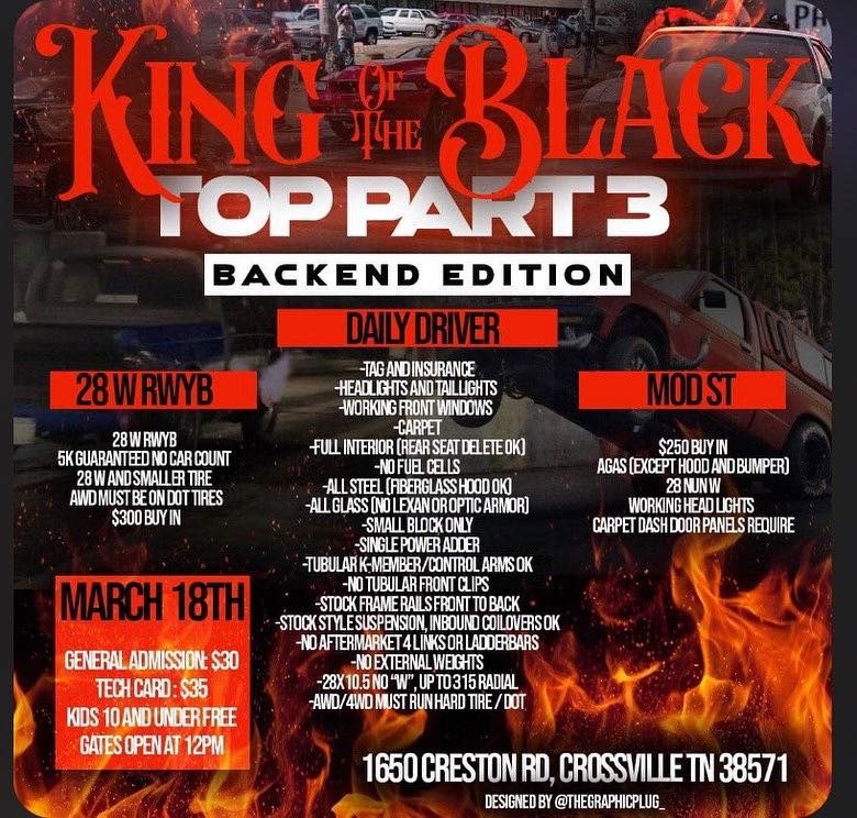 King of the black top 3