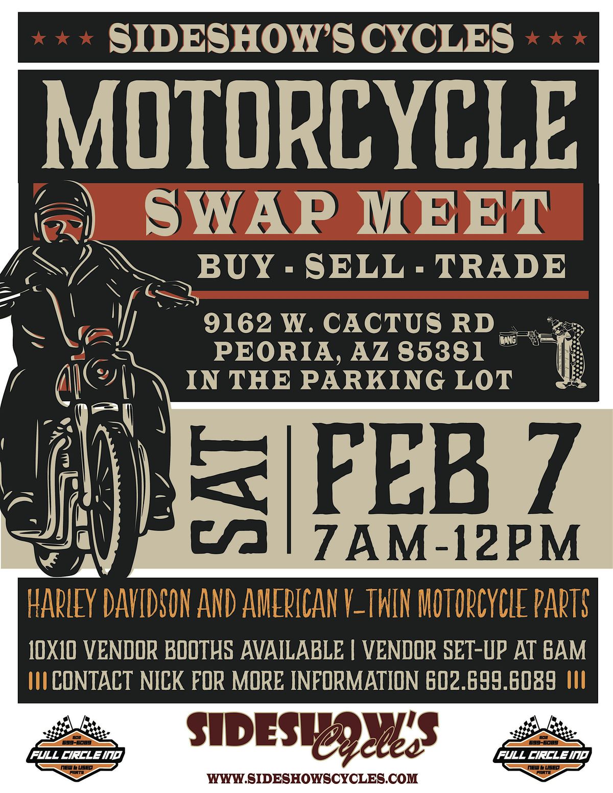 Sideshow's Super Swap - Motorcycle Parts Swap Meet