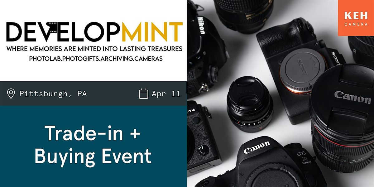 Sell your camera gear (free event-no ticket needed) at Developmint.