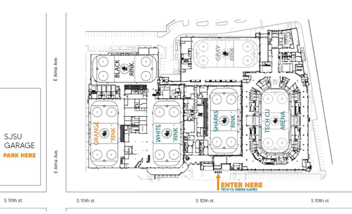Parking Bakersfield Condors at San Jose Barracuda