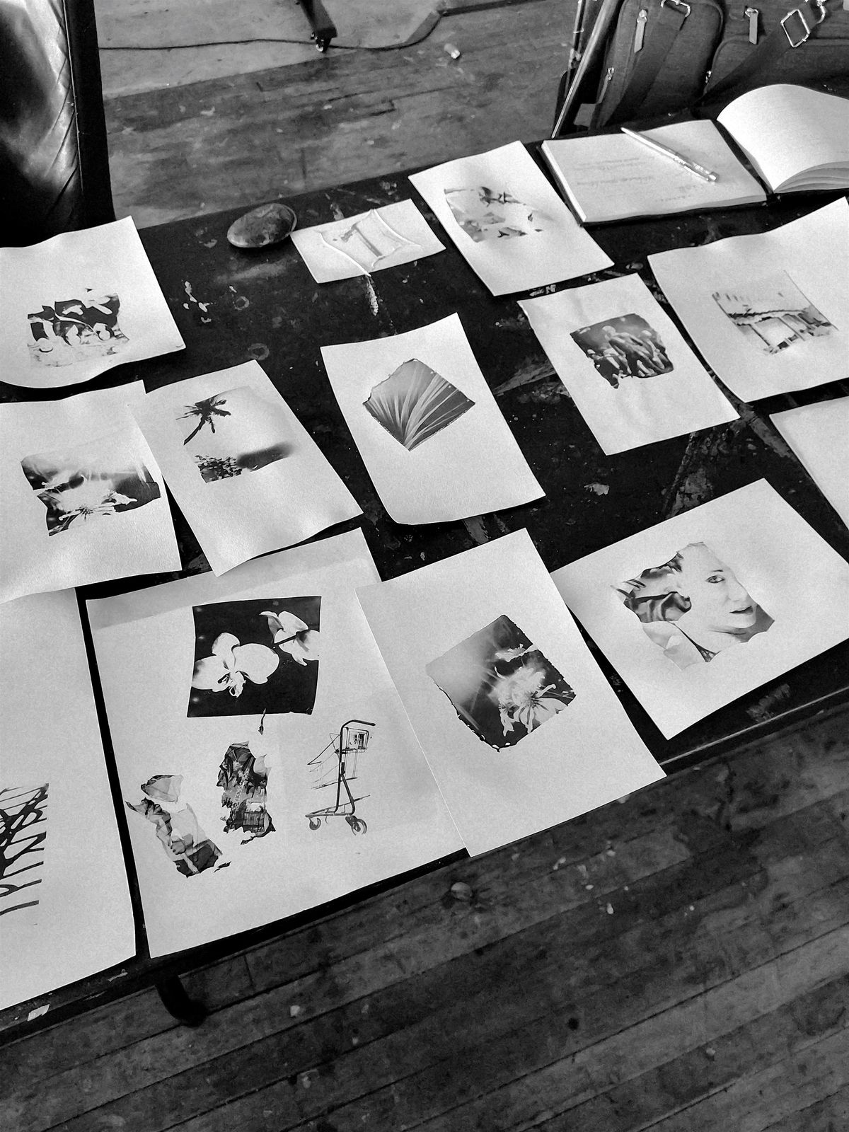 Polaroid Alchemy: Floating Black & White Instant Film Onto New Surfaces