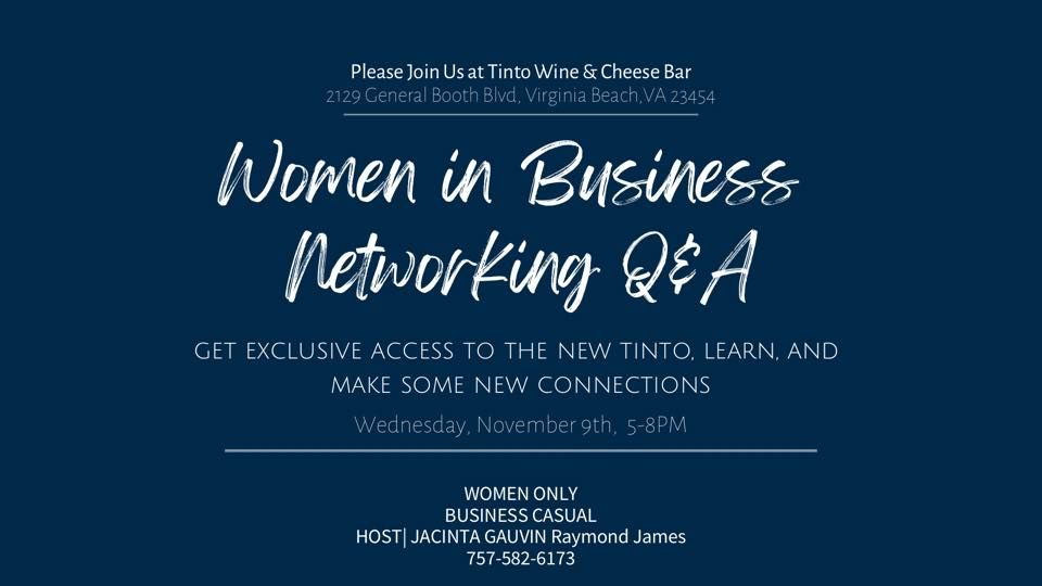 ???Women in Business Happy Hour Q&A Virginia Beach