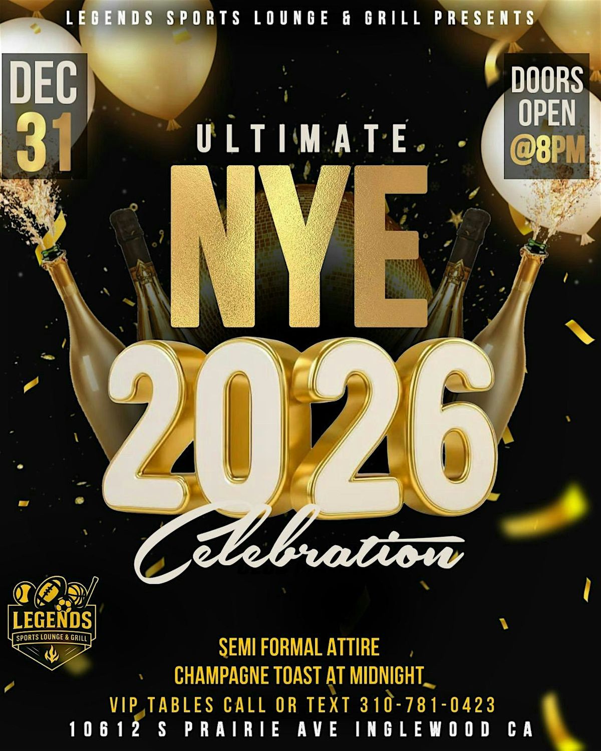 ULTIMATE NEW YEAR'S EVE CELEBRATION