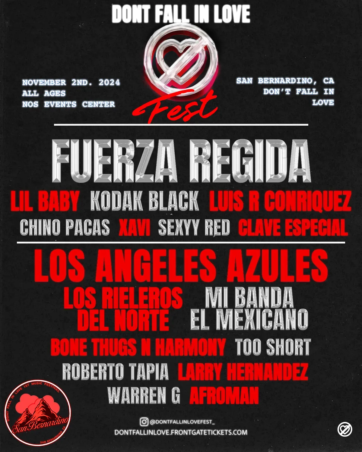 Dont Fall In Love Festival at NOS Events Center Shuttle Routes