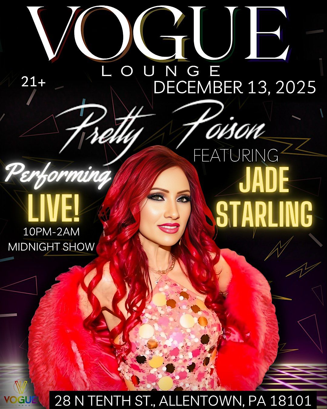 80\u2019s Freestyle Night Featuring Pretty Poison and Jade Starling