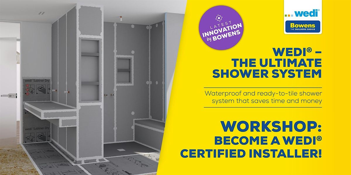 wedi Certification Workshop at Bowens - Brunswick