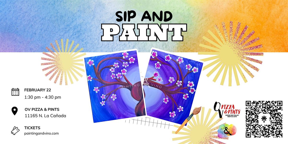 Friendship Tree Paint and Sip at OV Pizza