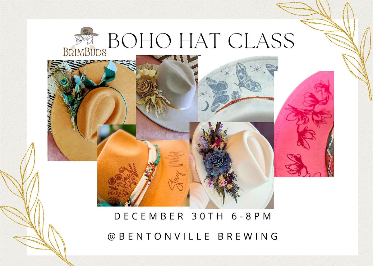 Beer + Brims: Boho Hat Class at Bentonville Brewing