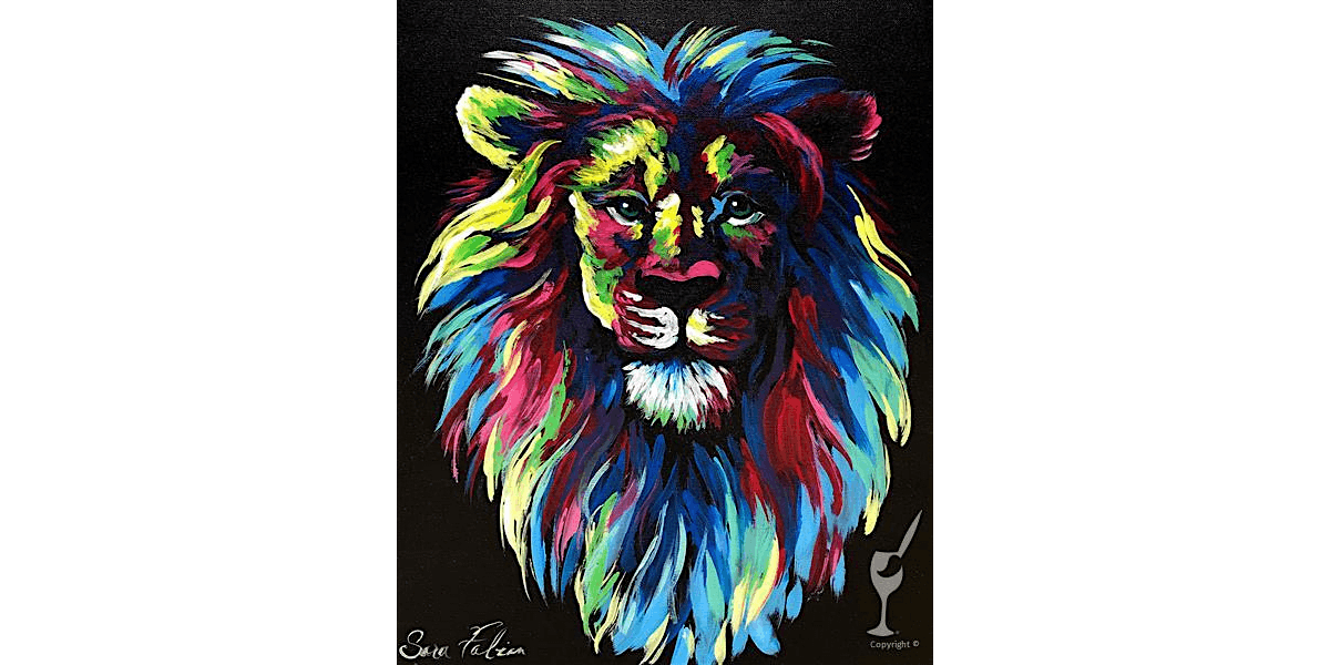 The Power of a Lion - Paint and Sip in Houston | Classpop!\u2122