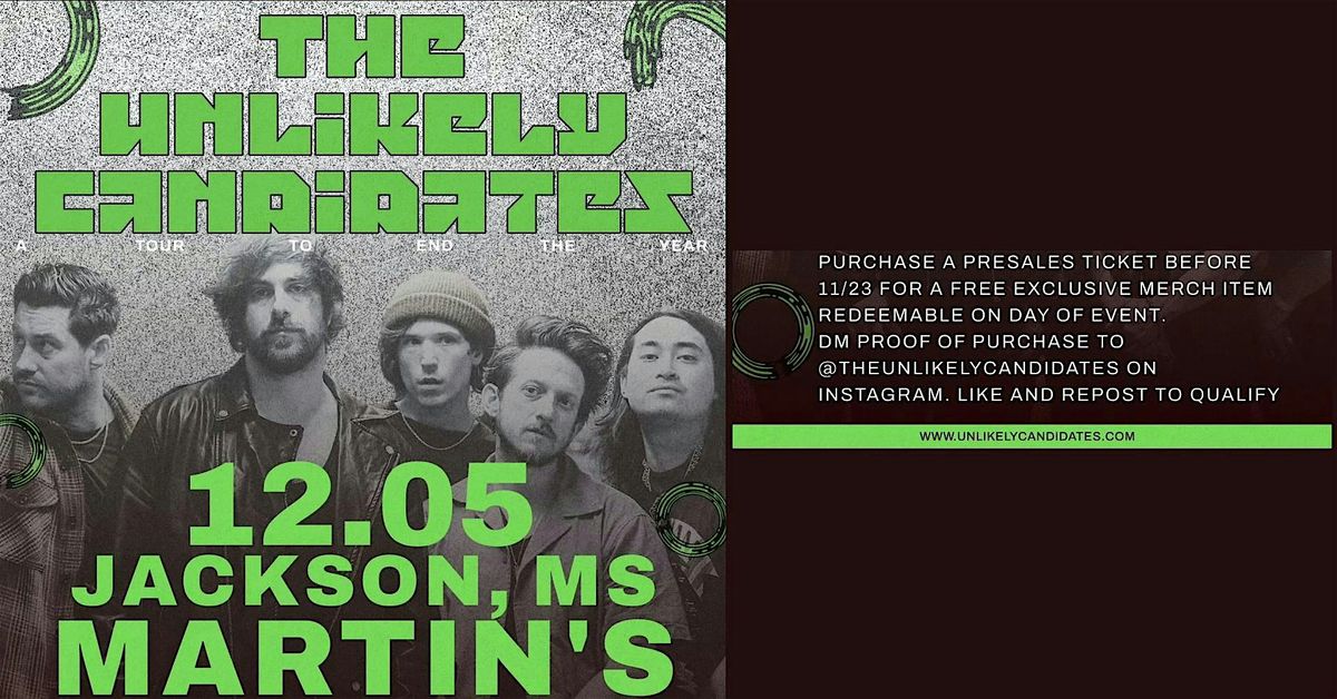 The Unlikely Candidates Live at Martin's Downtown