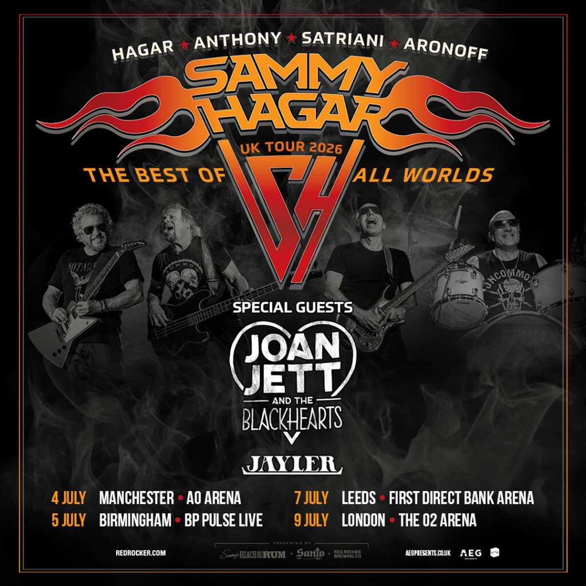 Sammy Hagar London Tickets