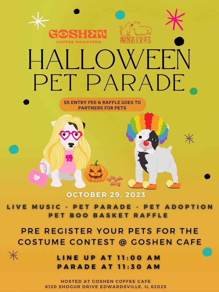 Halloween Pet Parade Goshen Coffee Company (Edwardsville) October