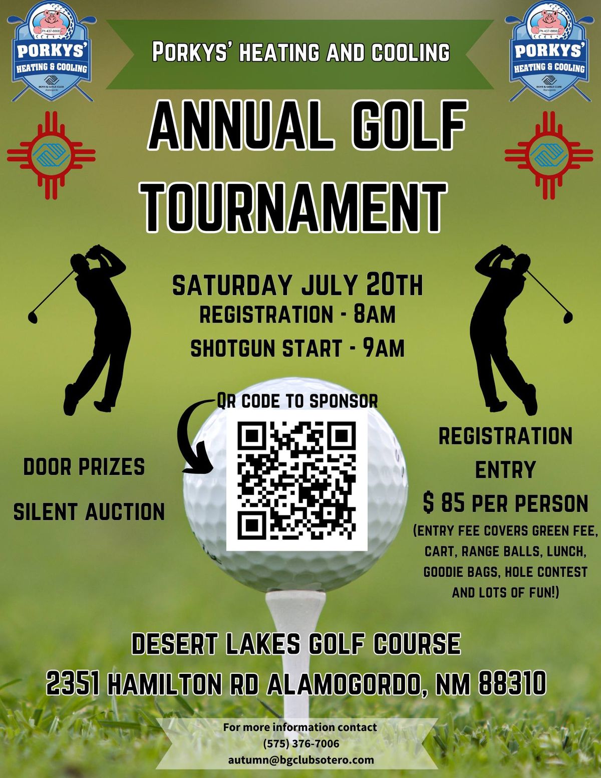 Porkys Heating and Cooling Annual Golf Tournament Desert Lakes Golf