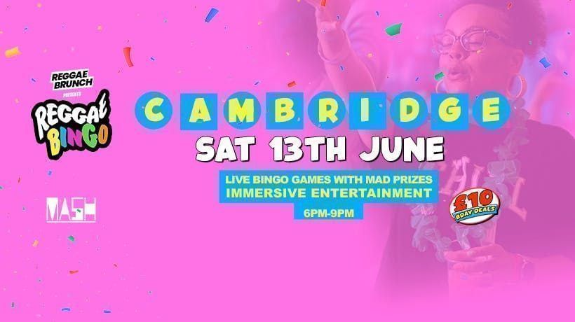 Reggae Bingo - Cambridge - Sat 13th June
