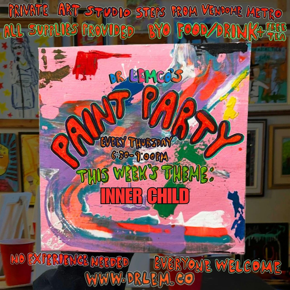 Paint With Your Inner Child | Dr Lemco's Thursday Night Paint Party
