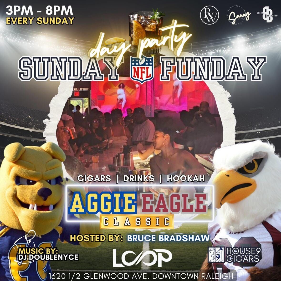 Aggie Eagle Classic Day Party Sunday Funday Loop Bar & Lounge 1620