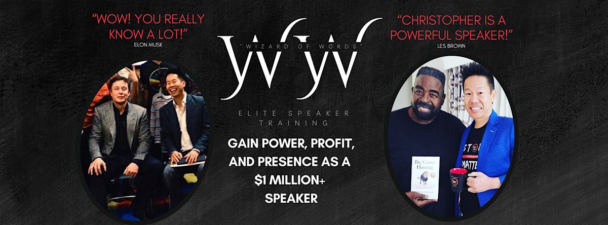 "Wizard of Words" Boston, MA: Gain Power, Profit, & Presence as a Speaker