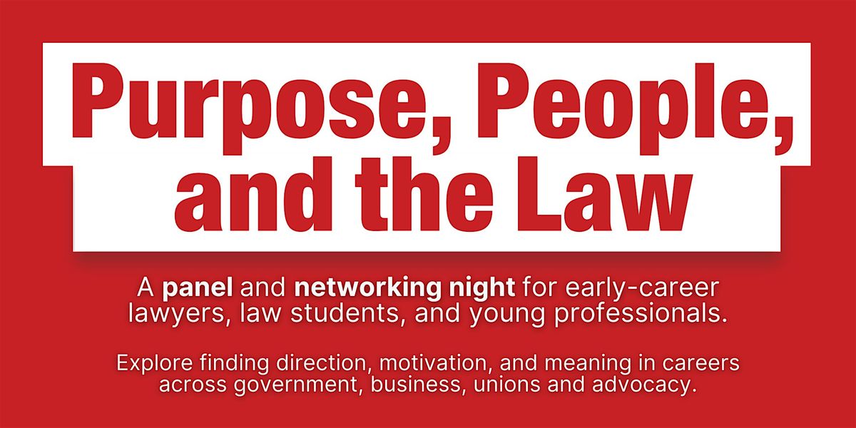 Purpose, People and the Law