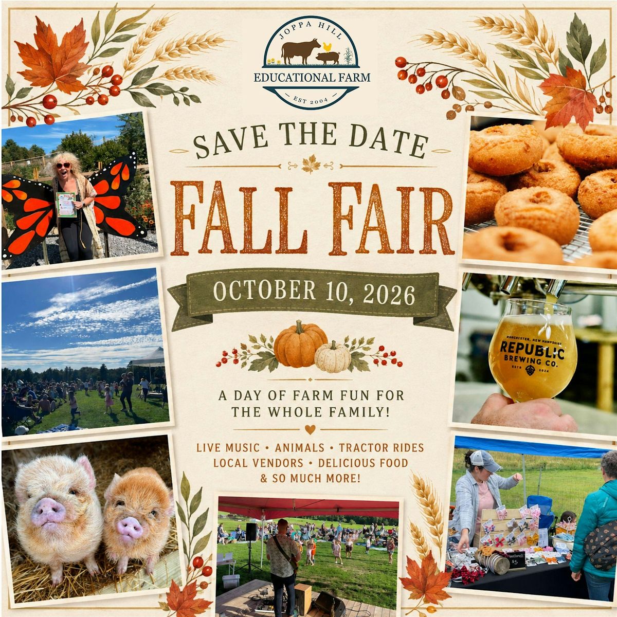 Fall Fair at Educational Farm At Joppa Hill, Bedford on 10th October, 2026