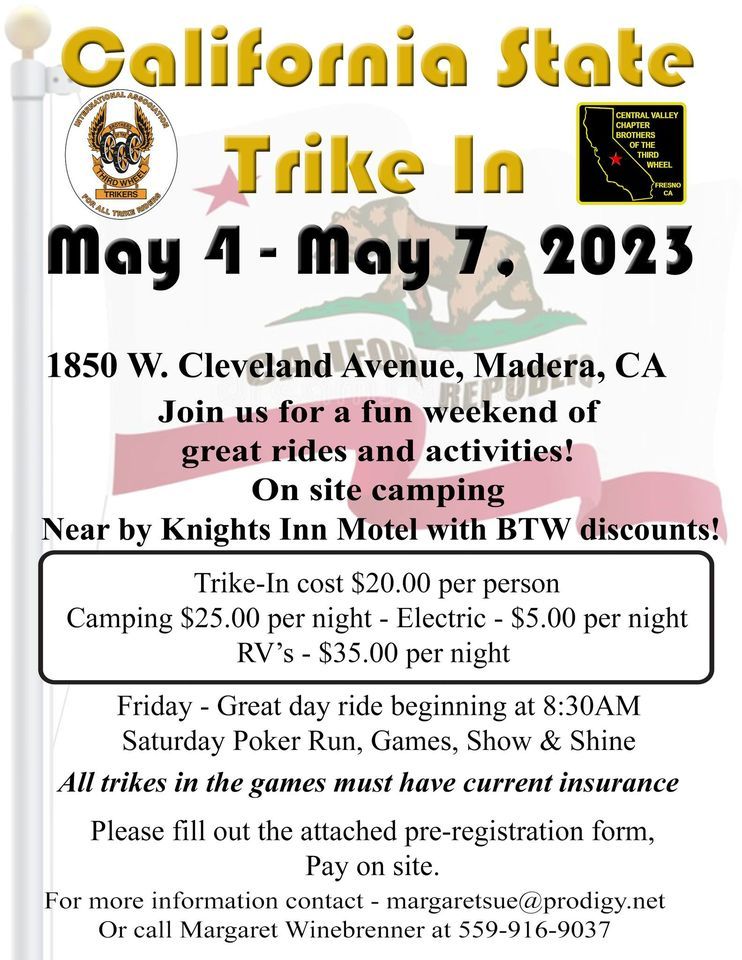 California State TrikeIn Madera District Fairgrounds May 4, 2023