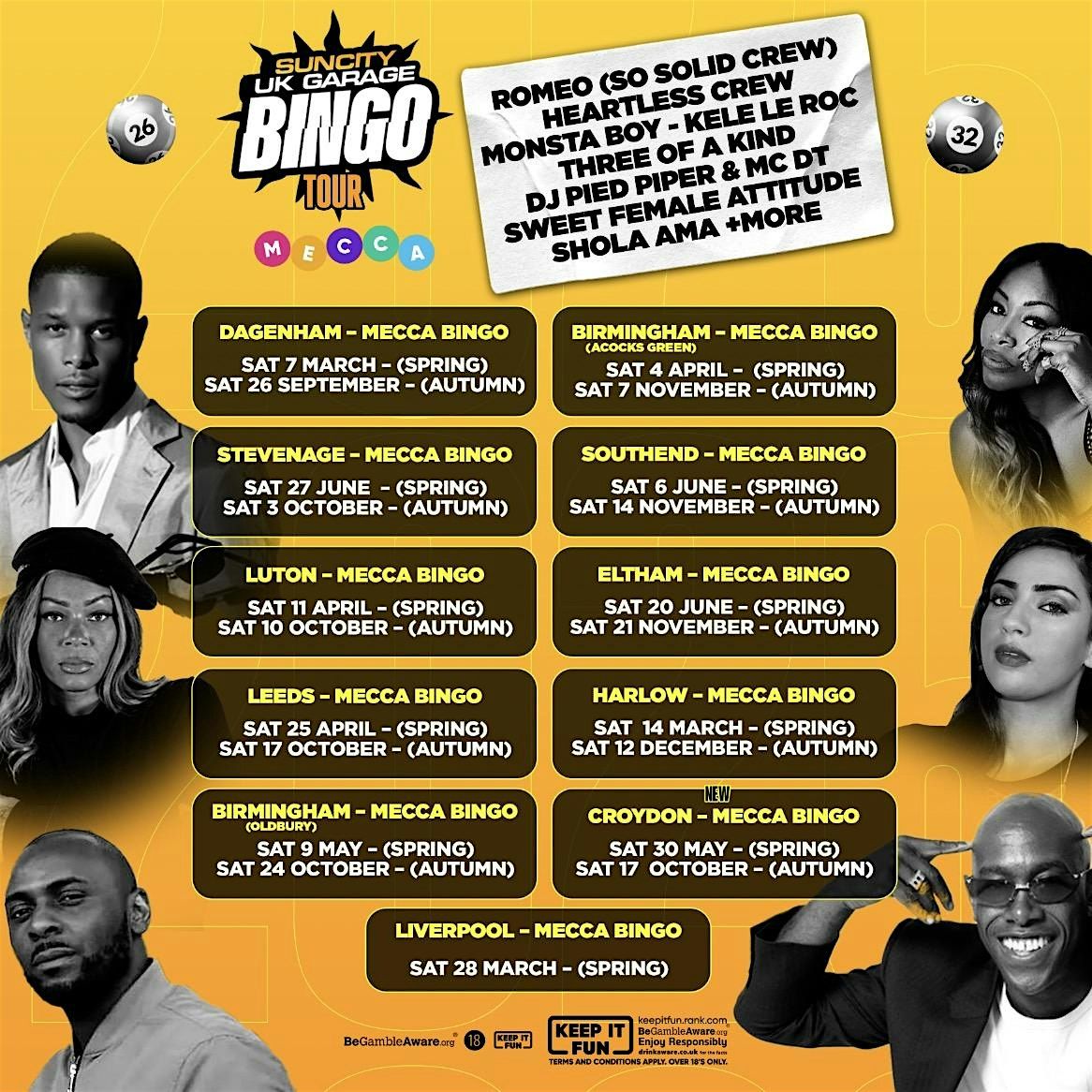 SUN CITY UK GARAGE BINGO