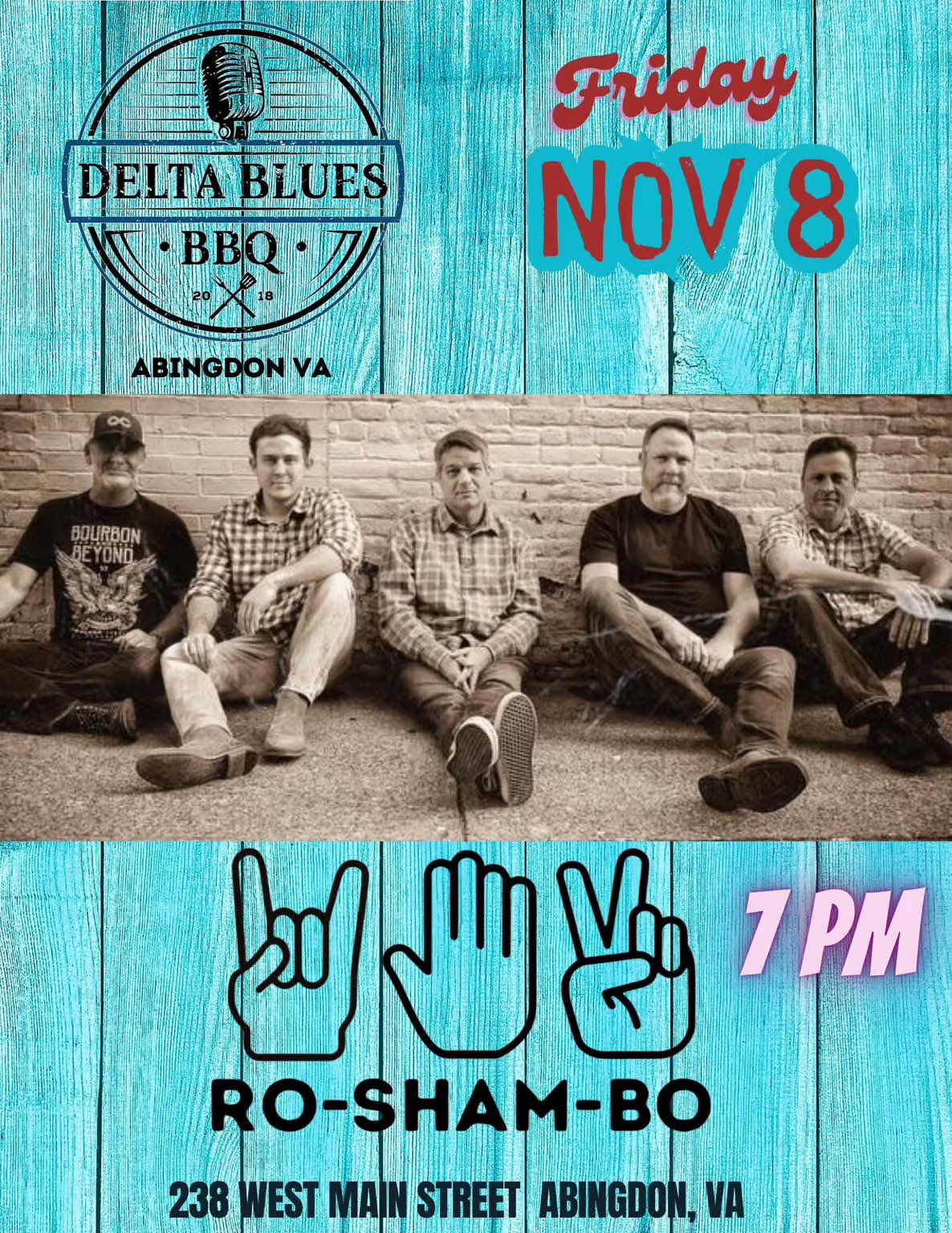 RoShamBo at Delta Blues Abingdon 238 W. Main Street, Suite 50