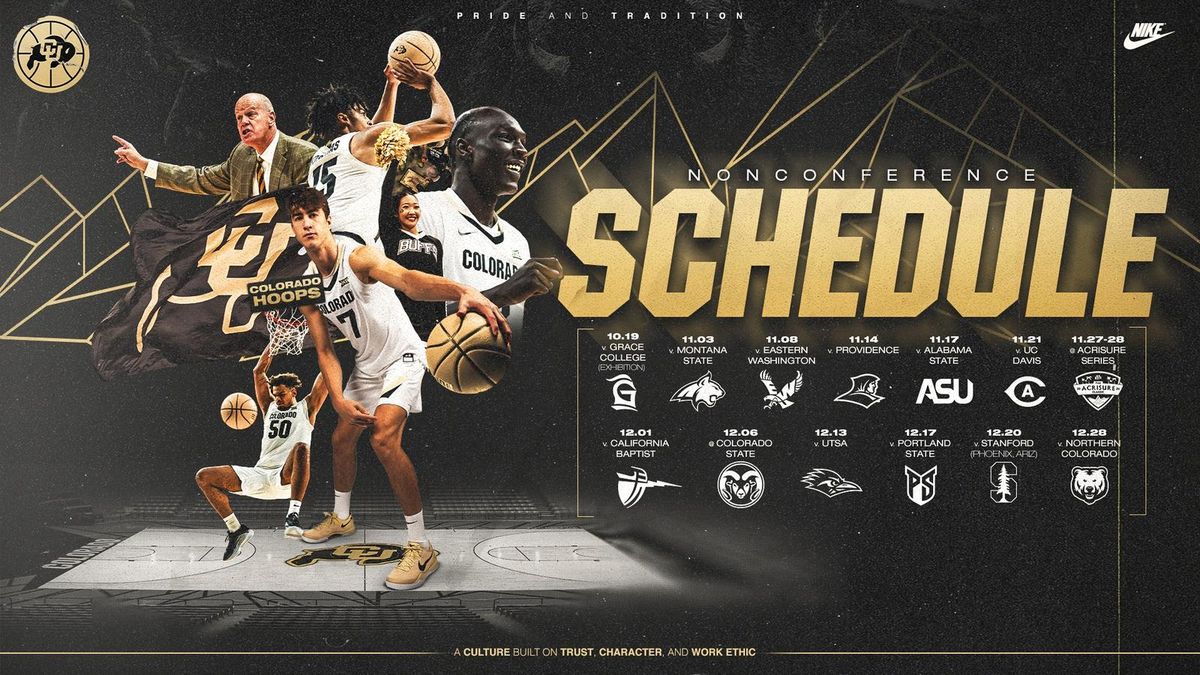 Parking Grace College Lancers at Colorado Buffaloes Mens Basketball (Exhibition)