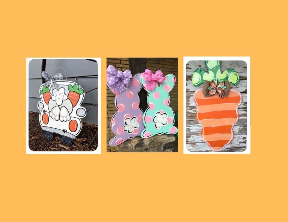 24 Wood Door Hanger Spring Paint + Sip w/ a Free Margarita! Chuy's