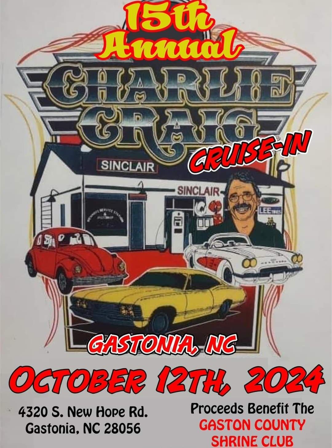 15th Annual Charlie Craig Cruise In S. New Hope Rd Gastonia, NC