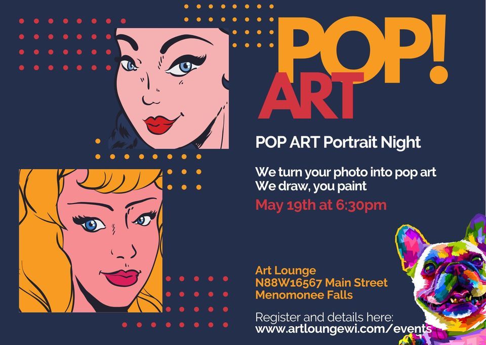 POP Art night! We sketch you paint! | Art Lounge, Menomonee Falls, WI ...