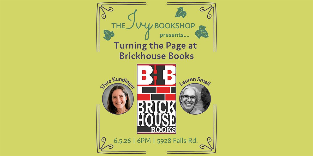 Turning the Page at Brickhouse Books