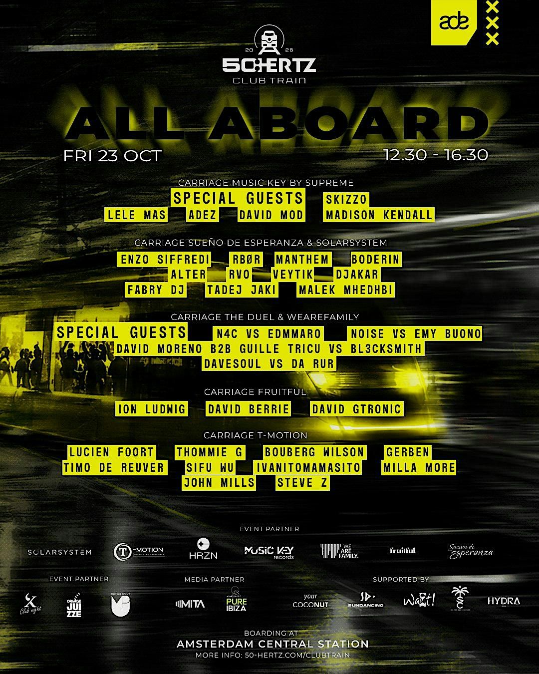 ALL ABOARD CLUB TRAIN at Amsterdam Centraal railway station on 23rd ...