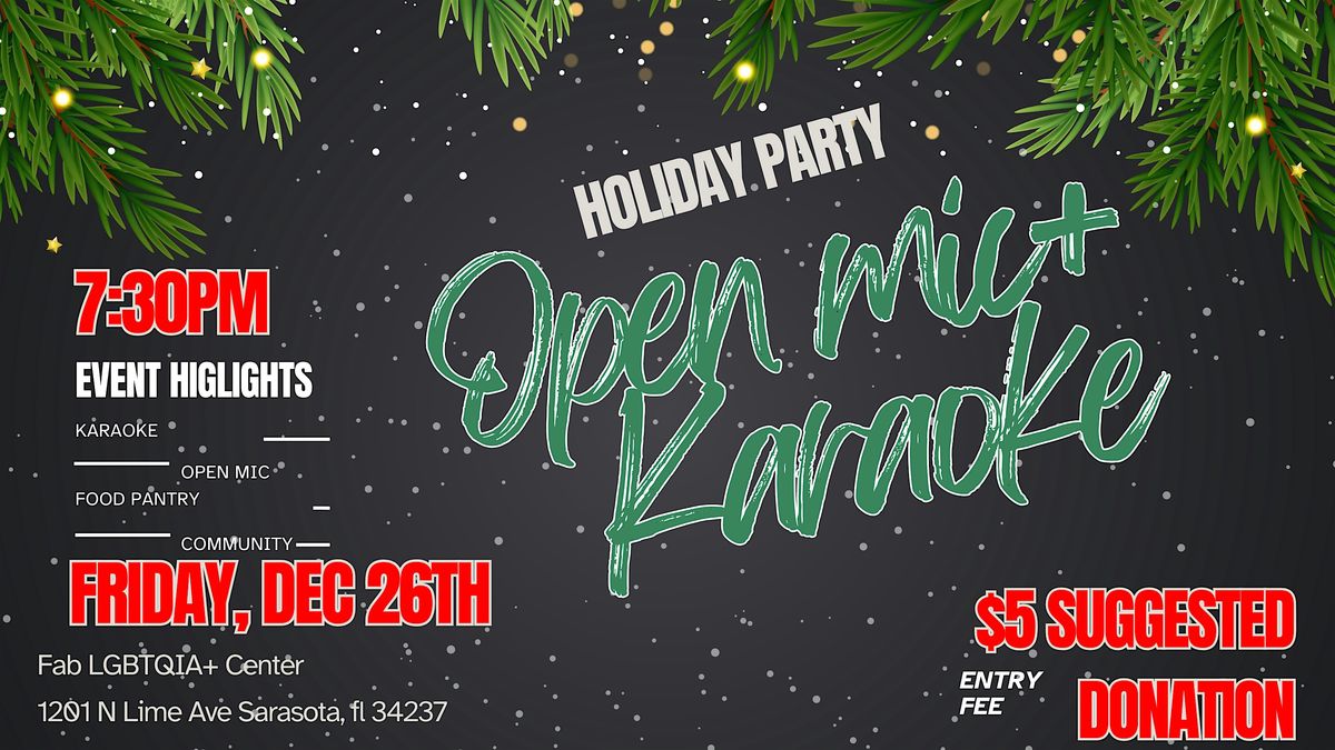 QT Hangs - Holiday Party: Open Mic + Karaoke