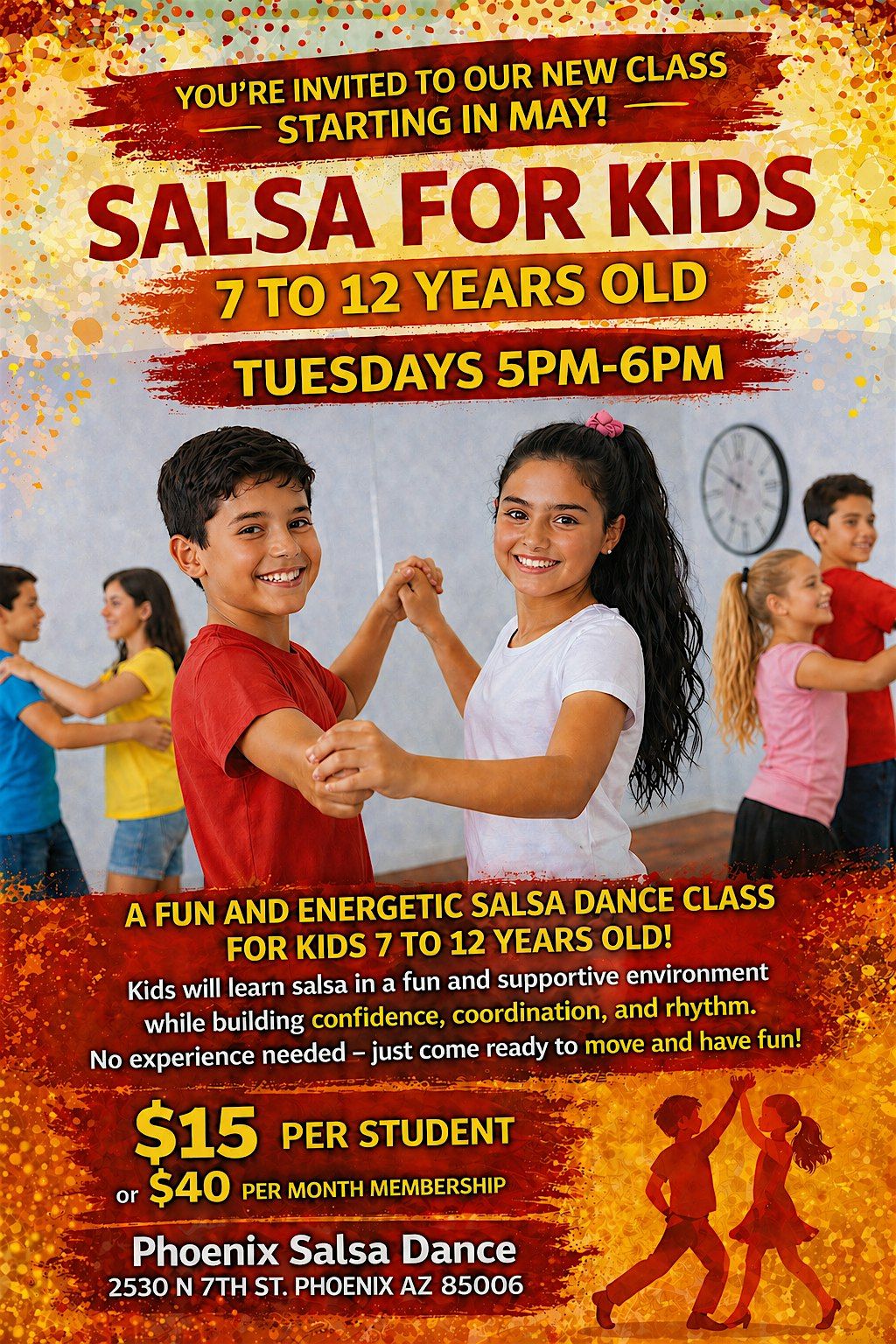 New Salsa Class for Teens & Kids with Phoenix Salsa Dance! - After School