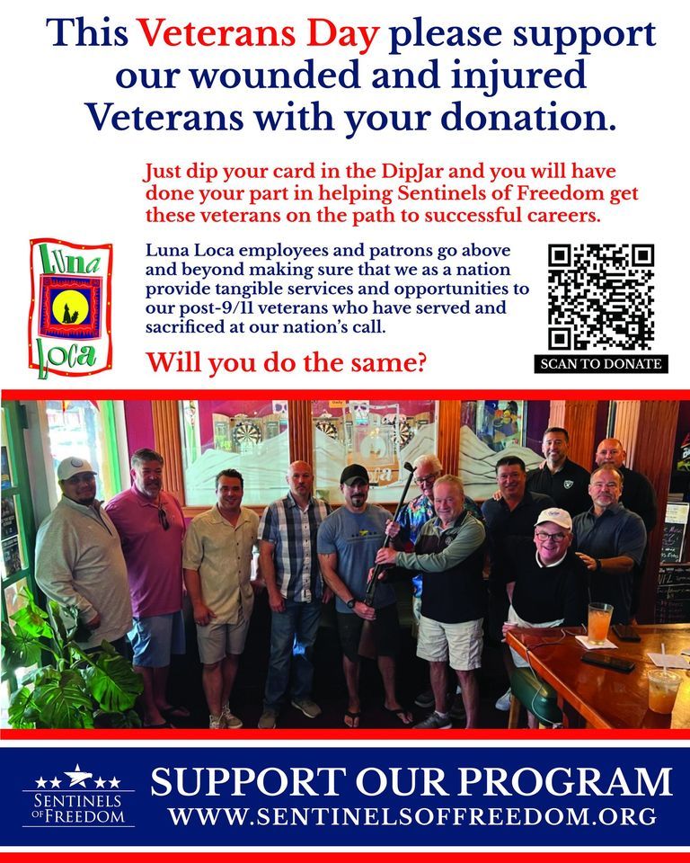 Veterans Day Luna Loca Mexican Restaurant, Danville, CA November 11