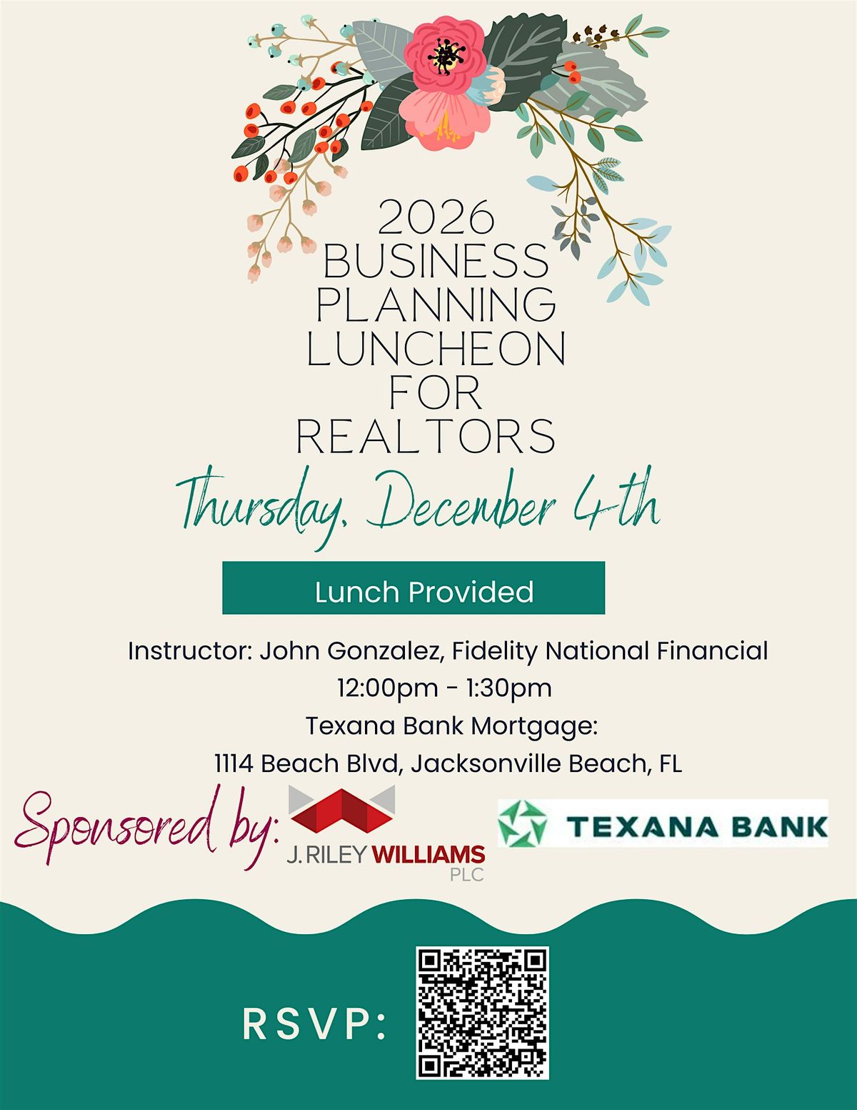 Realtor Business Planning Luncheon for 2026