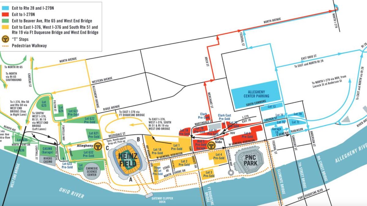 PARKING: Pittsburgh Panthers vs. North Carolina State Wolfpack
