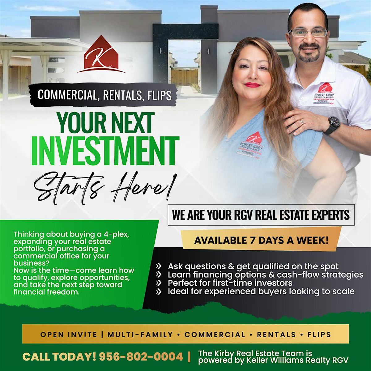 INVESTING IN REAL ESTATE STARTS HERE!