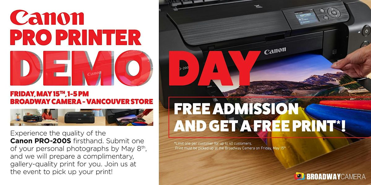 Canon Pro Printer DEMO Day @ Boradway Camera