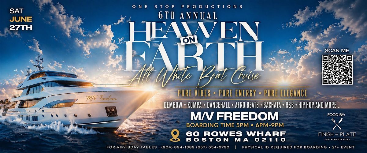 Heaven on Earth all white boat cruise
