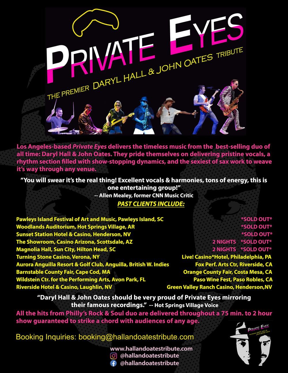 Private Eyes - Premier Hall and Oates Tribute