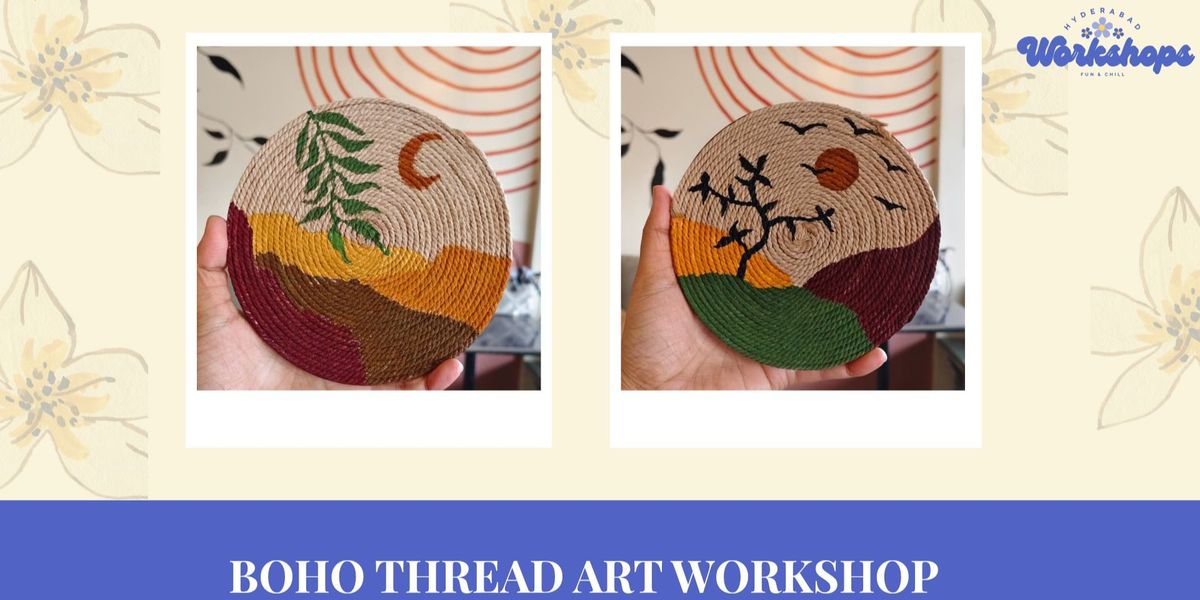 Boho thread art workshop