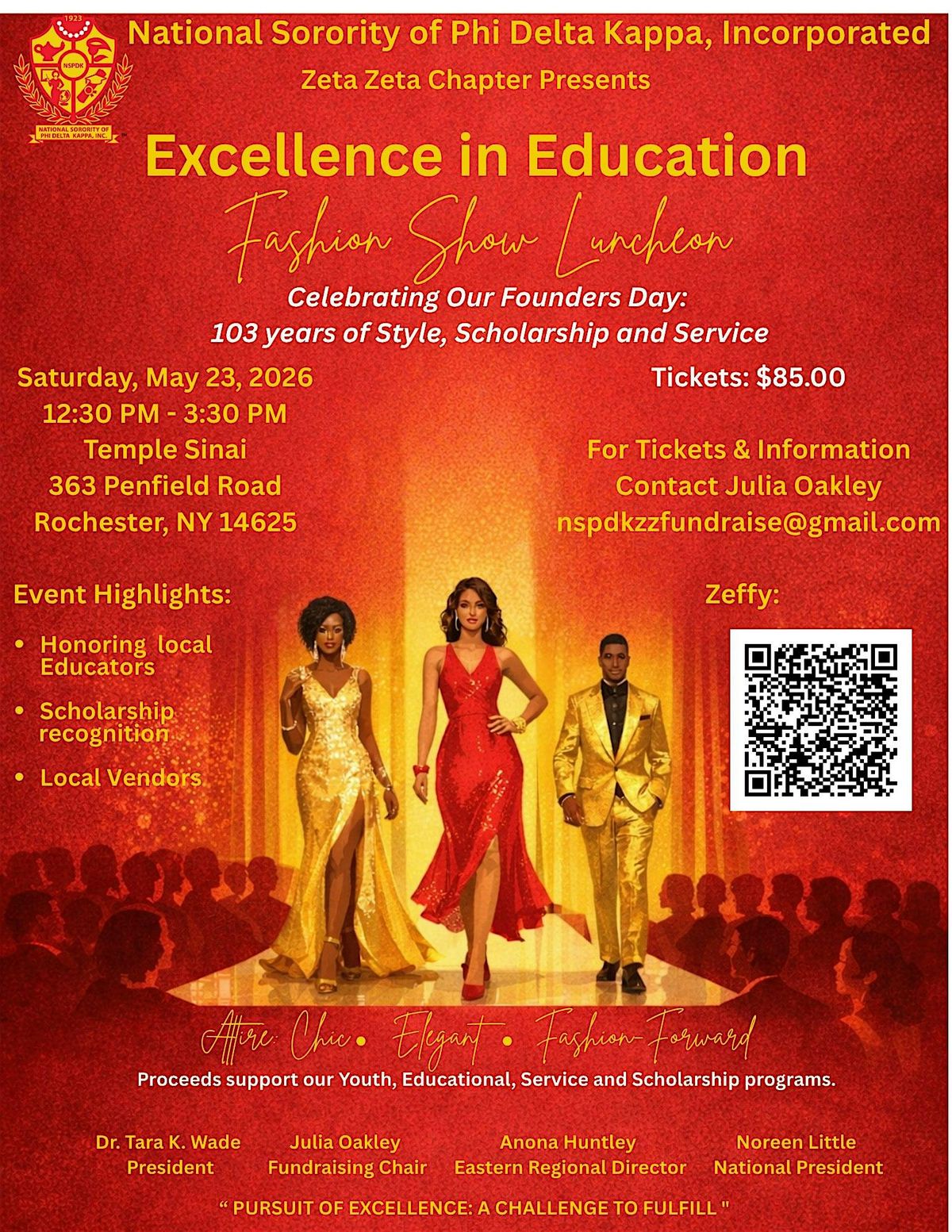 Excellence in Education" Fashion Show Luncheon