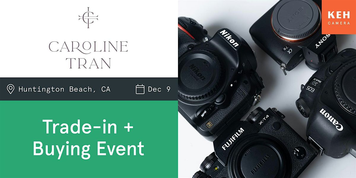Sell your camera gear (free event) at Caroline Tran Photography Studio
